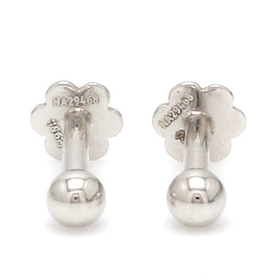 Jewelove™ Earrings 3mm Platinum Ball Earrings Studs JL PT E 182