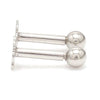 Jewelove™ Earrings 3mm Platinum Ball Earrings Studs JL PT E 182