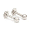 Jewelove™ Earrings 3mm Platinum Ball Earrings Studs JL PT E 182