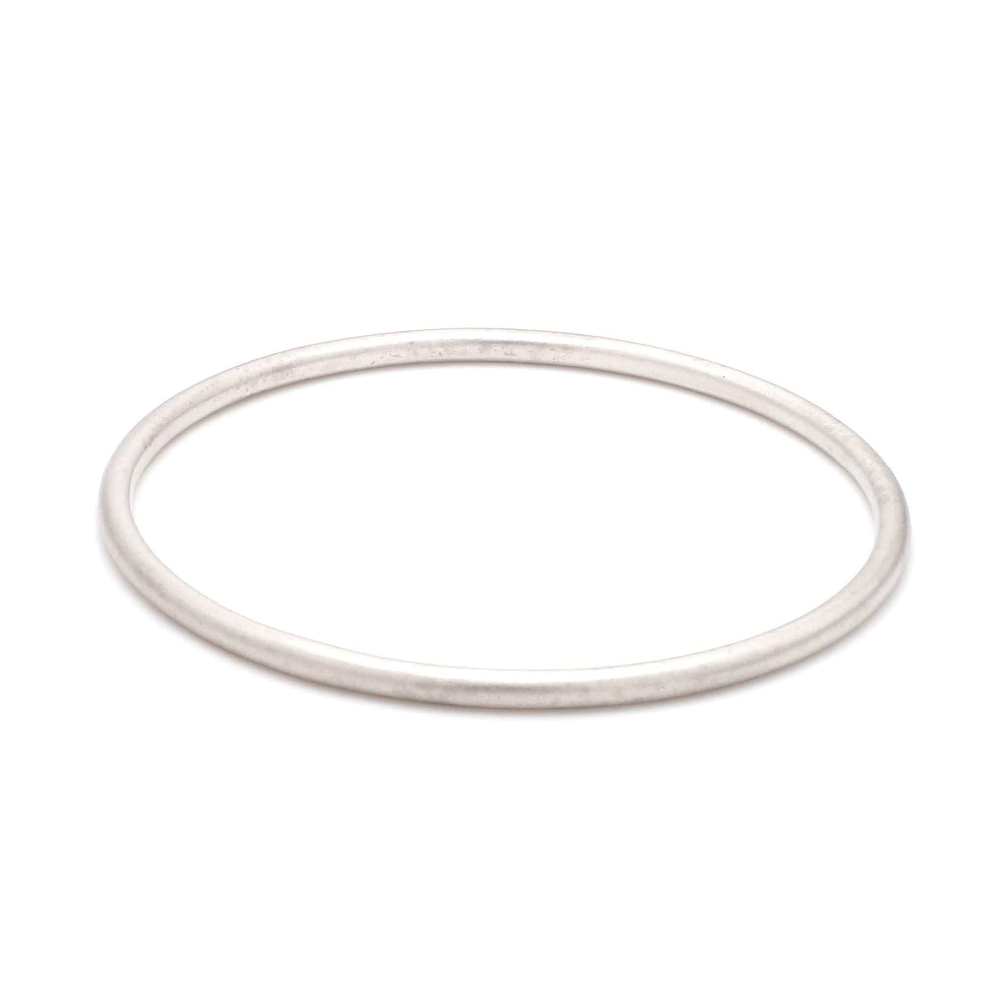 Jewelove™ Bangles & Bracelets 3mm Round Platinum Bangle JL PTB 645