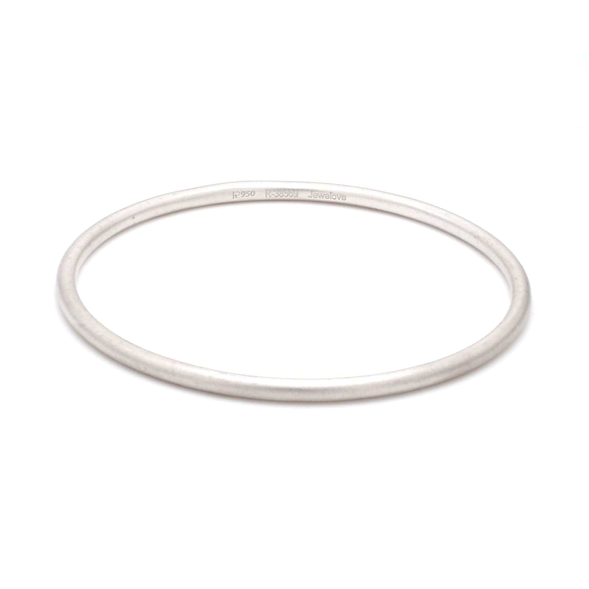 Jewelove™ Bangles & Bracelets 3mm Round Platinum Bangle JL PTB 645