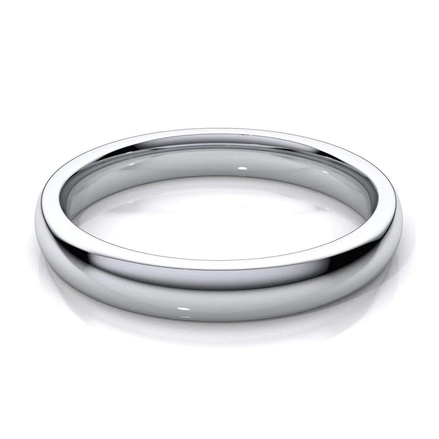 Jewelove™ Rings 3mm Wide Platinum Wedding Band SJ PTO 223