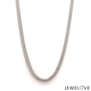 Jewelove™ Chains 4.25mm Platinum Chain for Men JL PT CH 1224