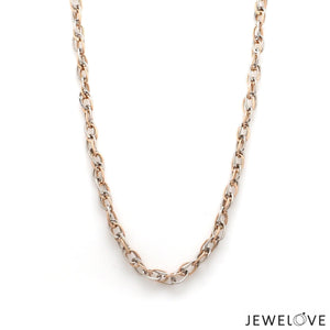 Jewelove™ Chains 4.25mm Platinum & Rose Gold Chain for Men JL PT CH 1273