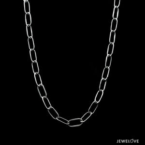 Jewelove™ Chains 4.5mm Platinum Links Chain for Men JL PT CH 1284