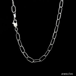 Jewelove™ Chains 4.5mm Platinum Links Chain for Men JL PT CH 1284