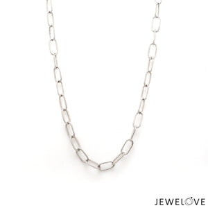 Jewelove™ Chains 4.5mm Platinum Links Chain for Men JL PT CH 1284