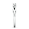 Jewelove™ Rings 4 Prong Platinum Solitaire Ring with a Twist JL PT 676