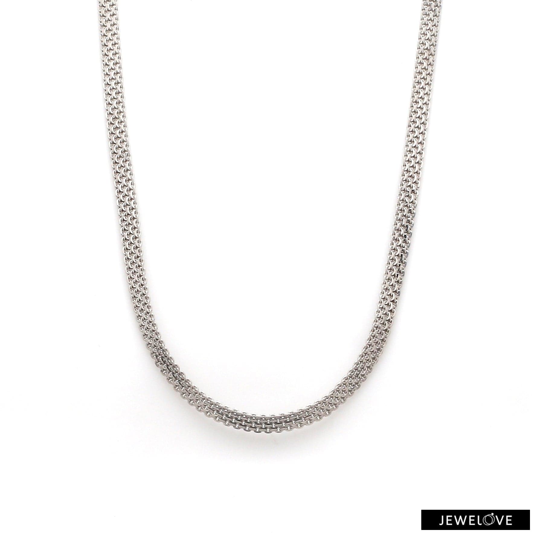 Jewelove™ Chains 4mm Designer Platinum Chain for Men JL PT CH 1197