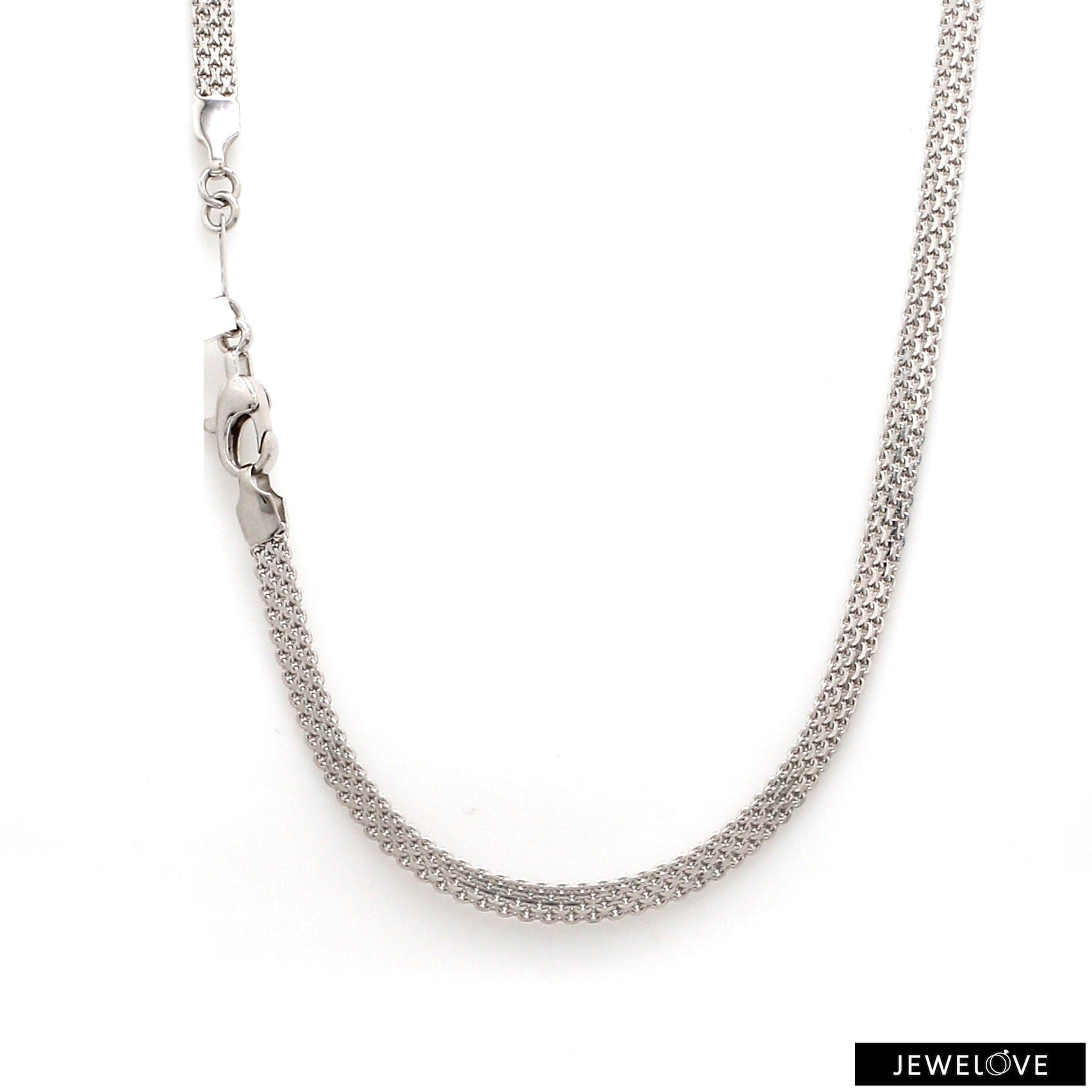 Jewelove™ Chains 4mm Designer Platinum Chain for Men JL PT CH 1197