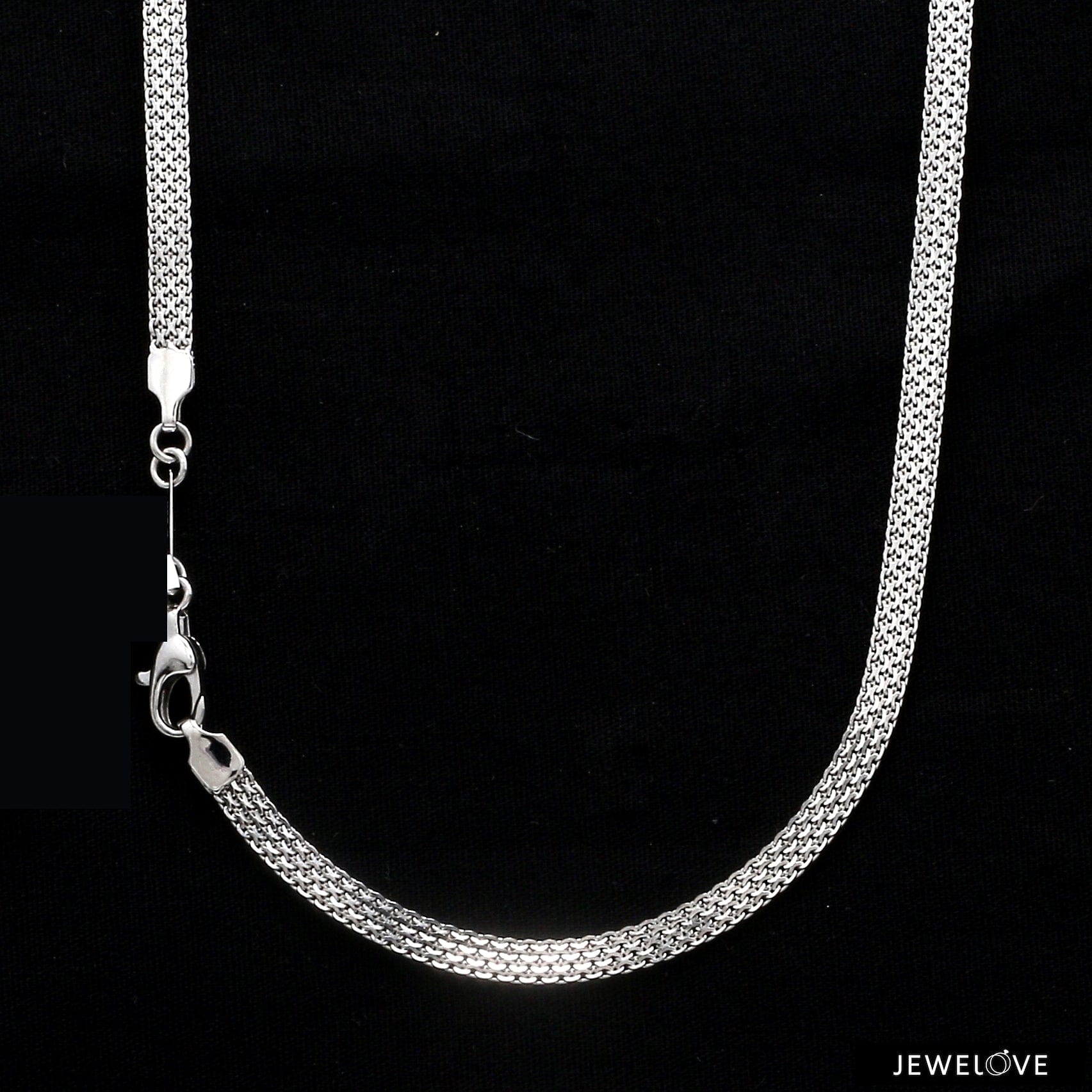 Jewelove™ Chains 4mm Designer Platinum Chain for Men JL PT CH 1197