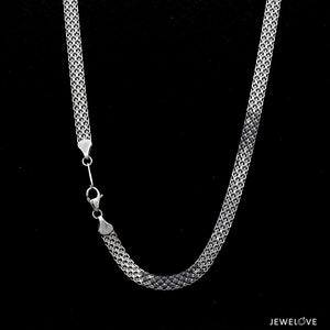 Jewelove™ Chains 4mm Japanese Platinum Chain for Men JL PT CH 1209