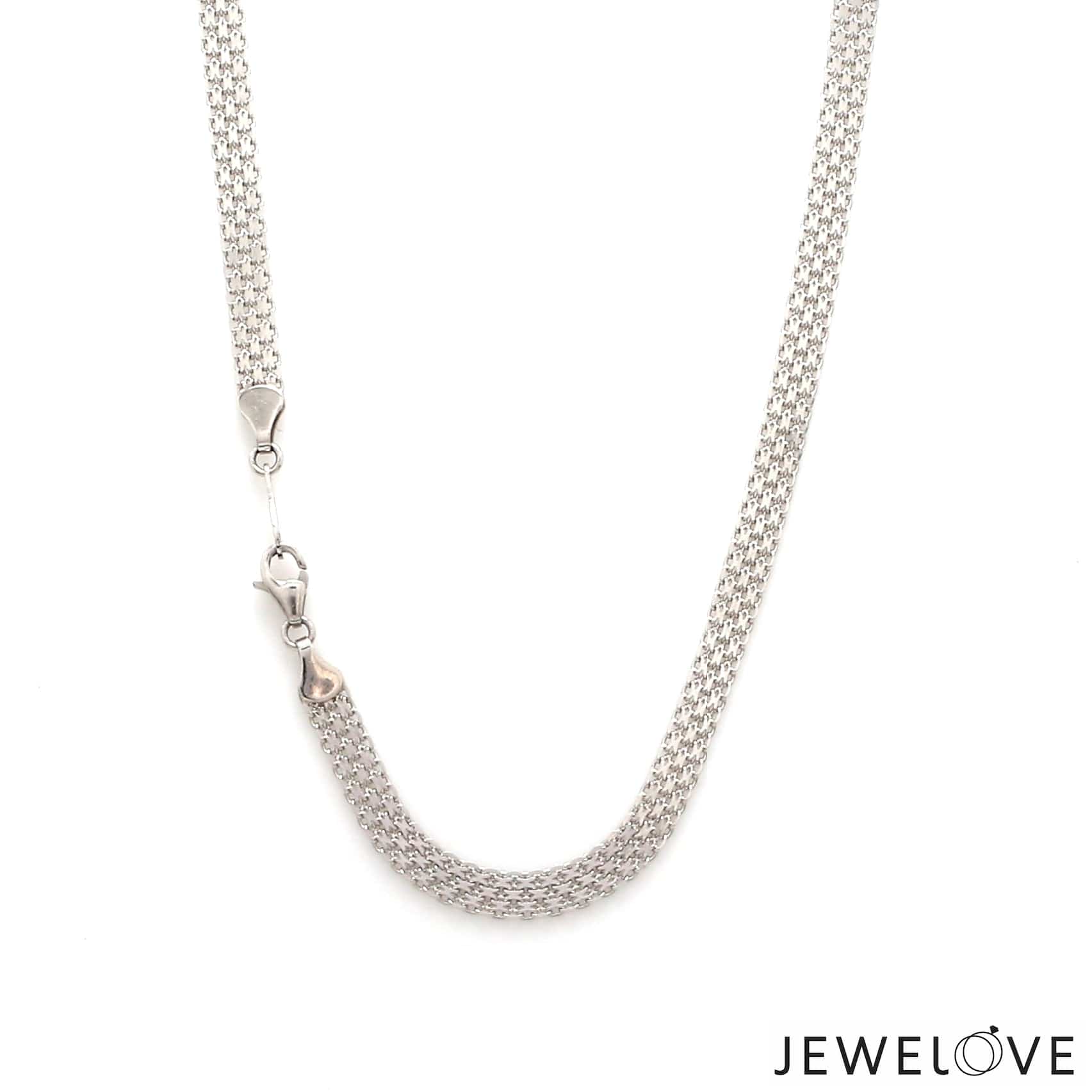 Jewelove™ Chains 4mm Japanese Platinum Chain for Men JL PT CH 1209