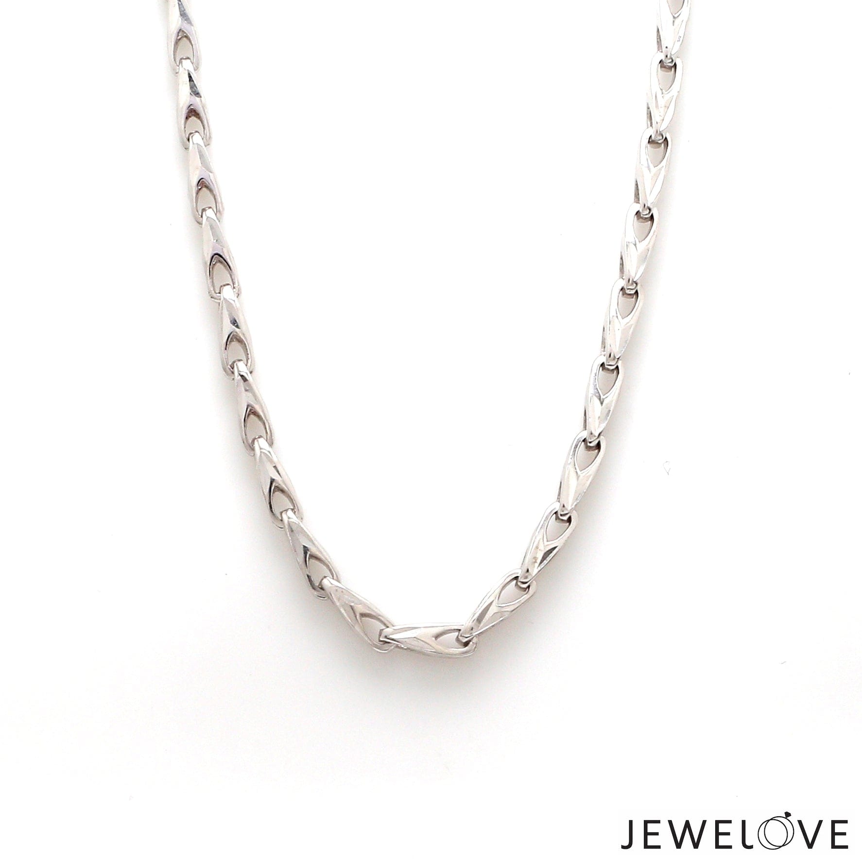 Jewelove™ Chains 4mm Japanese Platinum Chain for Men JL PT CH 658-A