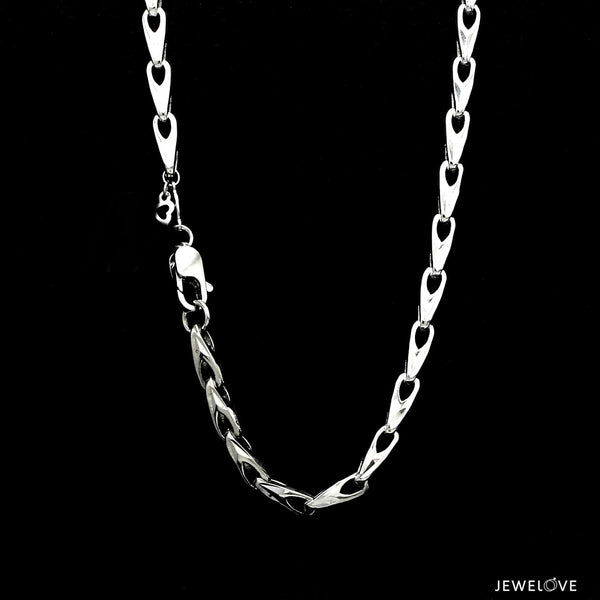 Jewelove™ Chains 4mm Japanese Platinum Chain for Men JL PT CH 658-A