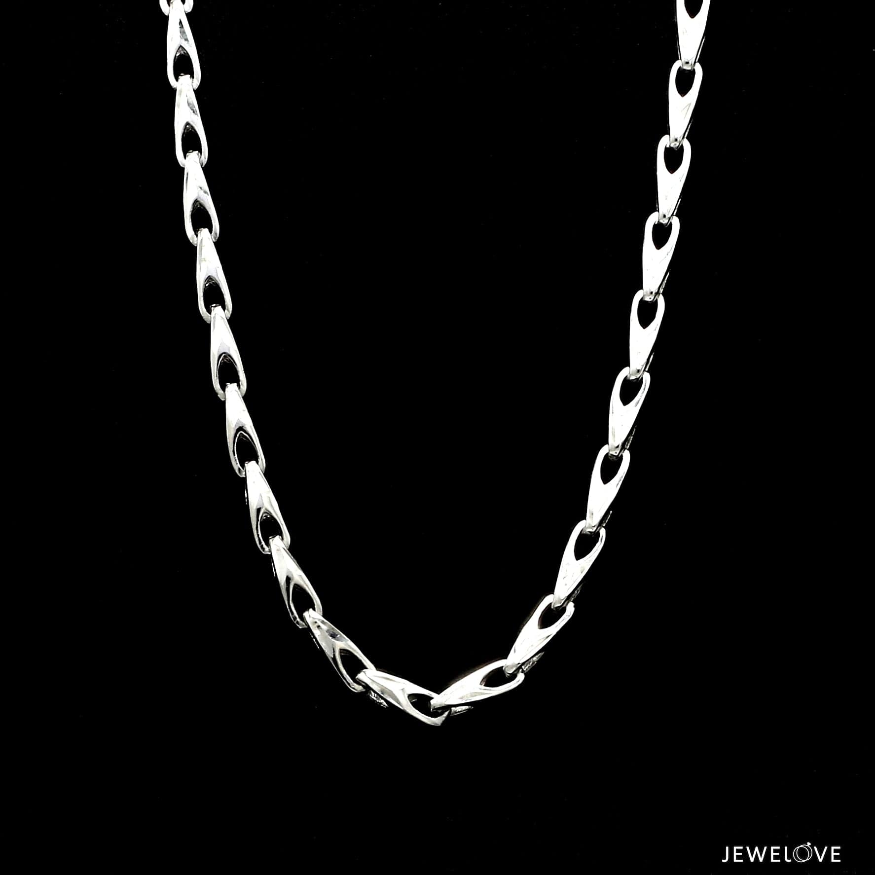 Jewelove™ Chains 4mm Japanese Platinum Chain for Men JL PT CH 658-A