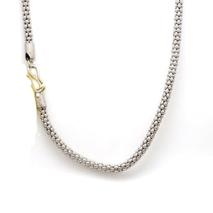 Jewelove™ Chains 4mm Japanese PopCorn Platinum Chain for Men JL PT CH 1004-B