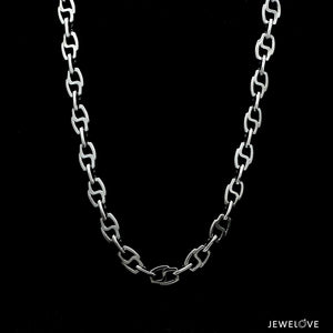 Jewelove™ Chains 5.25mm Designer Linked Platinum Chain for Men JL PT CH 1277