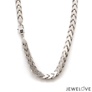 Jewelove™ Chains 5.5mm Platinum Chain with Matte Finish for Men JL PT CH 1235-A