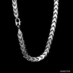 Jewelove™ Chains 5.5mm Platinum Chain with Matte Finish for Men JL PT CH 1235-A