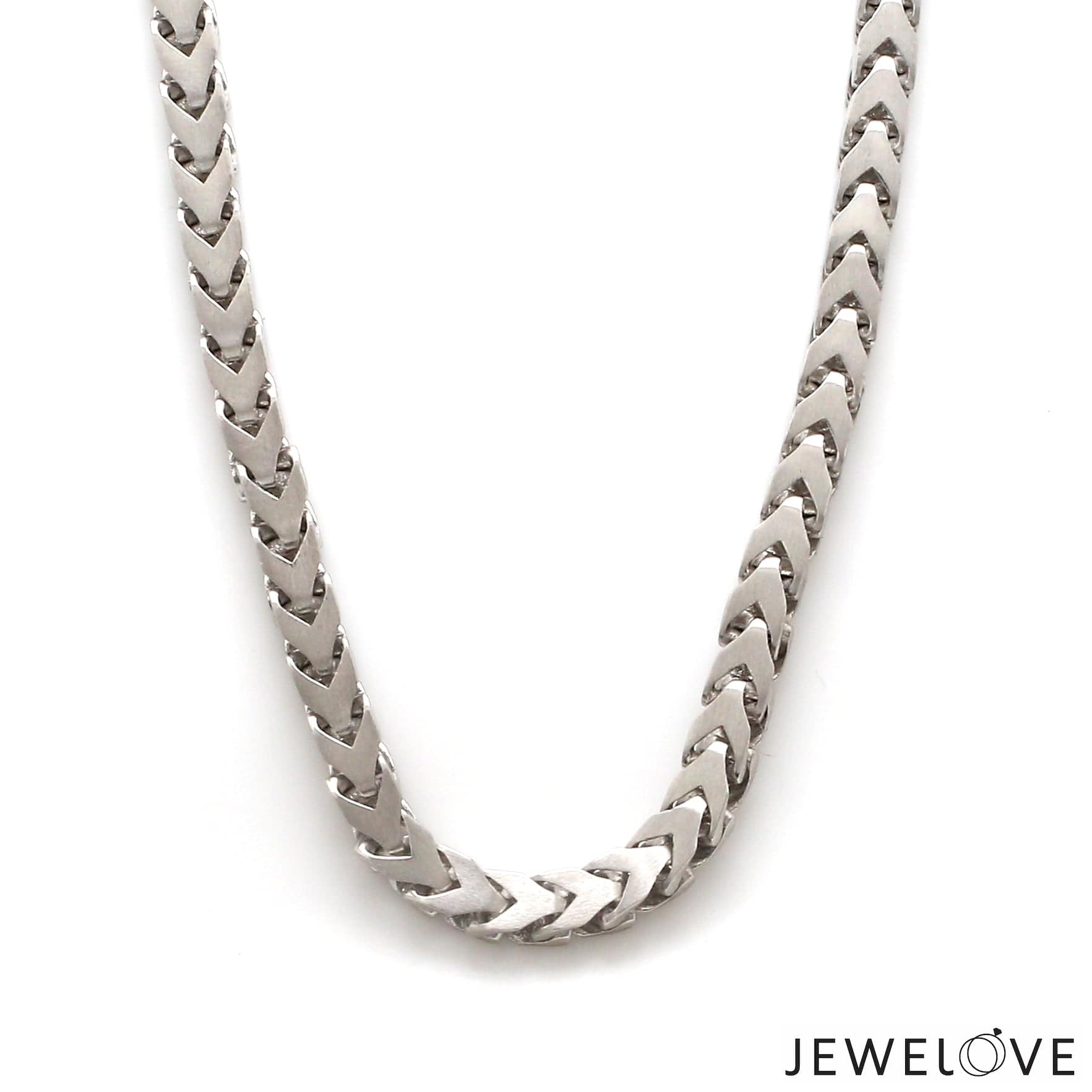 Jewelove™ Chains 5.5mm Platinum Chain with Matte Finish for Men JL PT CH 1235-A