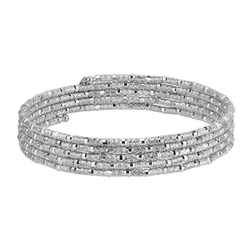 Jewelove™ Bangles & Bracelets 5-Row Japanese Platinum Bracelet for Women JL PTB 769