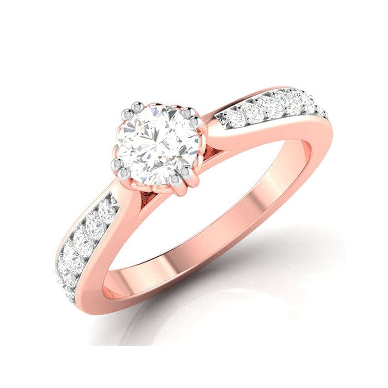 Jewelove™ Rings Women's Band only / VS J 50-Pointer 18K Rose Gold Solitaire Ring JL AU G 107R-A