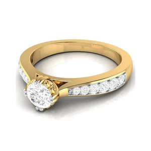 Jewelove™ Rings Women's Band only / VS J 50-Pointer 18K Yellow Gold Solitaire Ring JL AU G 107Y-A