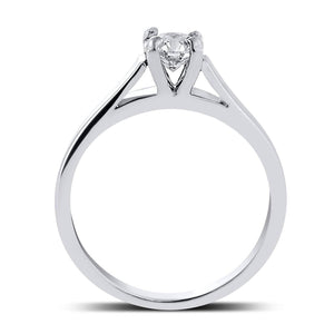 Jewelove™ Rings Women's Band only 50 Pointer Classic 4 Prong Cathedral Setting Platinum Solitaire Ring JL PT 558