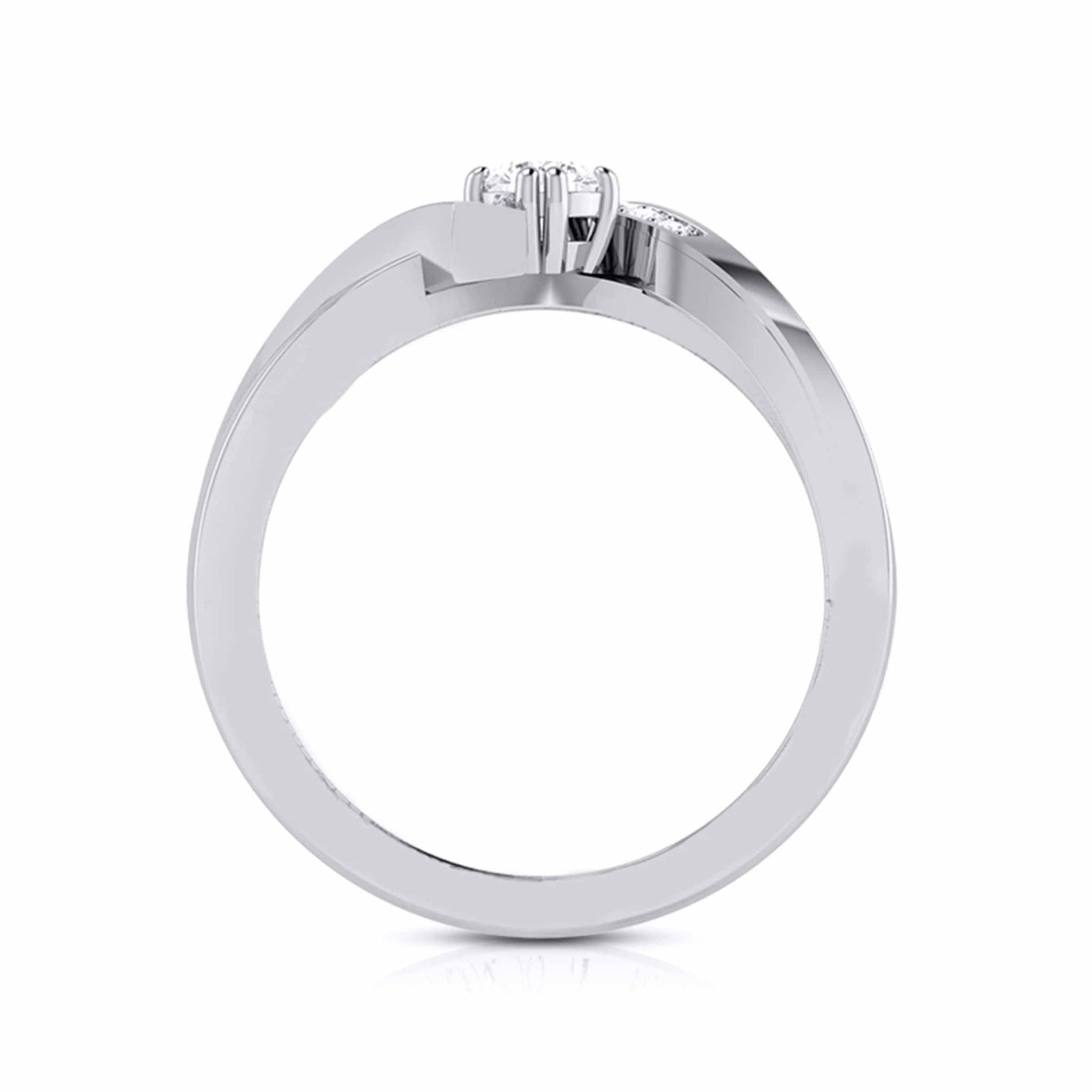 Jewelove™ Rings Women's Band only / VS J 50-Pointer Designer Platinum Diamond Engagement Ring JL PT G 104-B