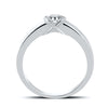 Jewelove™ Rings 50 Pointer Men's Platinum Ring with Embedded Solitaire JL PT 559