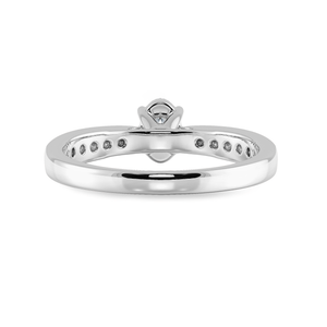 Jewelove™ Rings I VS / Women's Band only 50-Pointer Oval Cut Solitaire Diamond Shank Platinum Ring JL PT 1283-A