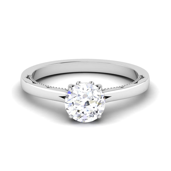 Jewelove™ Rings J VS / Women's Band only 50 Pointer Platinum Cathedral Solitaire Engagement Ring JL PT 6586