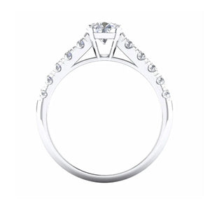 Jewelove™ Rings Women's Band only 50 Pointer Platinum Solitaire Engagement Ring for Women JL PT 478