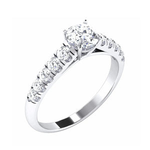 Jewelove™ Rings Women's Band only 50 Pointer Platinum Solitaire Engagement Ring for Women JL PT 478