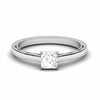 Jewelove™ Rings I VS / Women's Band only 50-Pointer Princess Cut Solitaire Platinum Engagement Ring with Milgrain Finish JL PT 6578