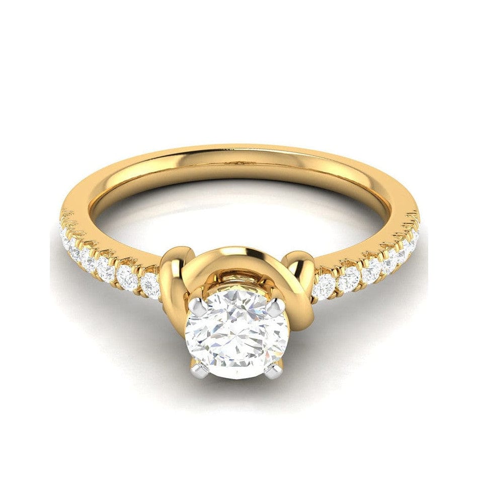 Jewelove™ Rings Women's Band only / VS J 50-Pointer Solitaire 18K Yellow Gold Ring JL AU G 113Y-A