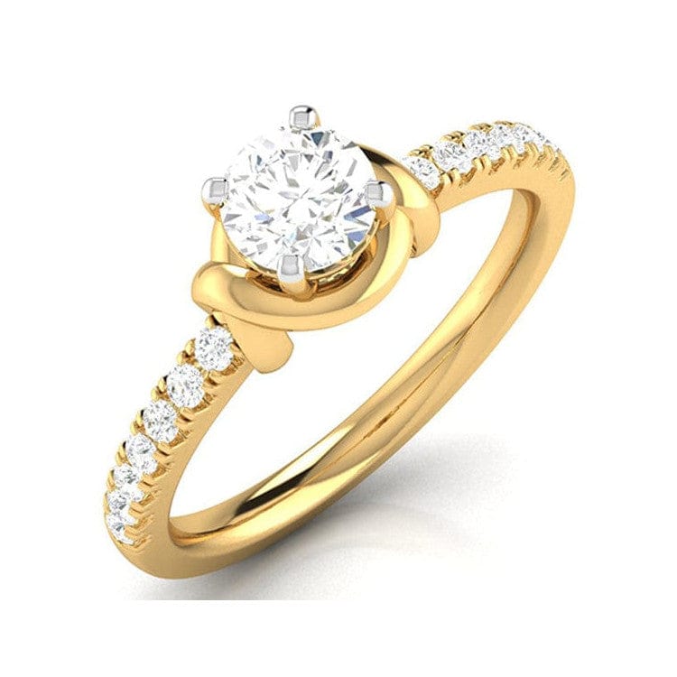 Jewelove™ Rings Women's Band only / VS J 50-Pointer Solitaire 18K Yellow Gold Ring JL AU G 113Y-A