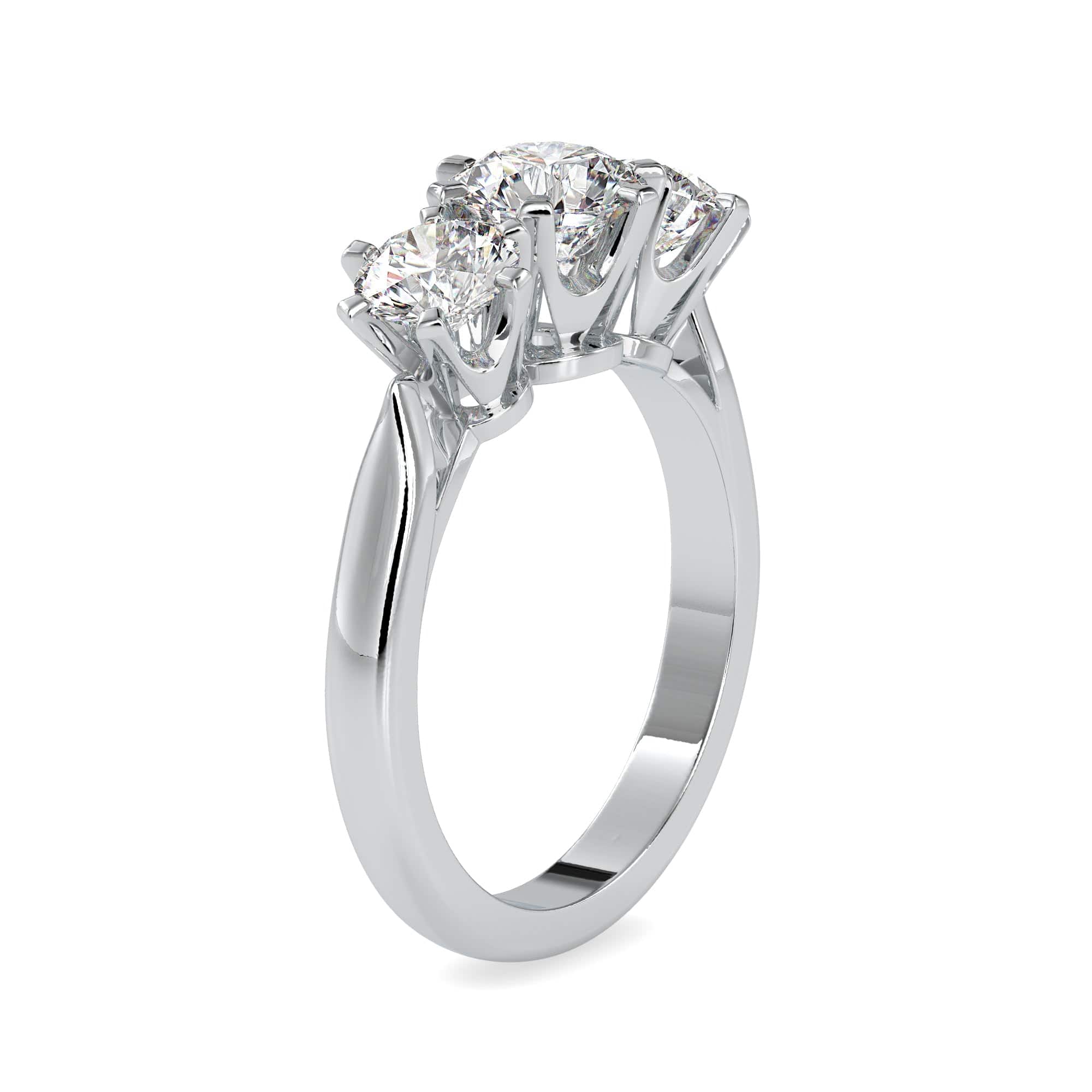 Jewelove™ Rings Women's Band only / VS J 50-Pointer Solitaire Platinum Engagement Ring JL PT 0061-A