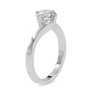 Jewelove™ Rings VS J / Women's Band only 50-Pointer Solitaire Platinum Engagement Ring JL PT 0140-A