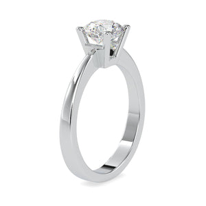 Jewelove™ Rings VS J / Women's Band only 50-Pointer Solitaire Platinum Engagement Ring JL PT 0142-A