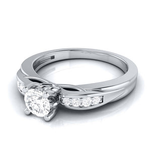 Jewelove™ Rings J VS / Women's Band only 50-Pointer Solitaire Platinum Engagement Ring with a Hidden Heart JL PT G 118-A