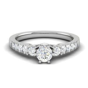 Jewelove™ Rings J VS / Women's Band only 50-Pointer Solitaire Platinum Shank Diamond Engagement Ring JL PT WB5964E-A