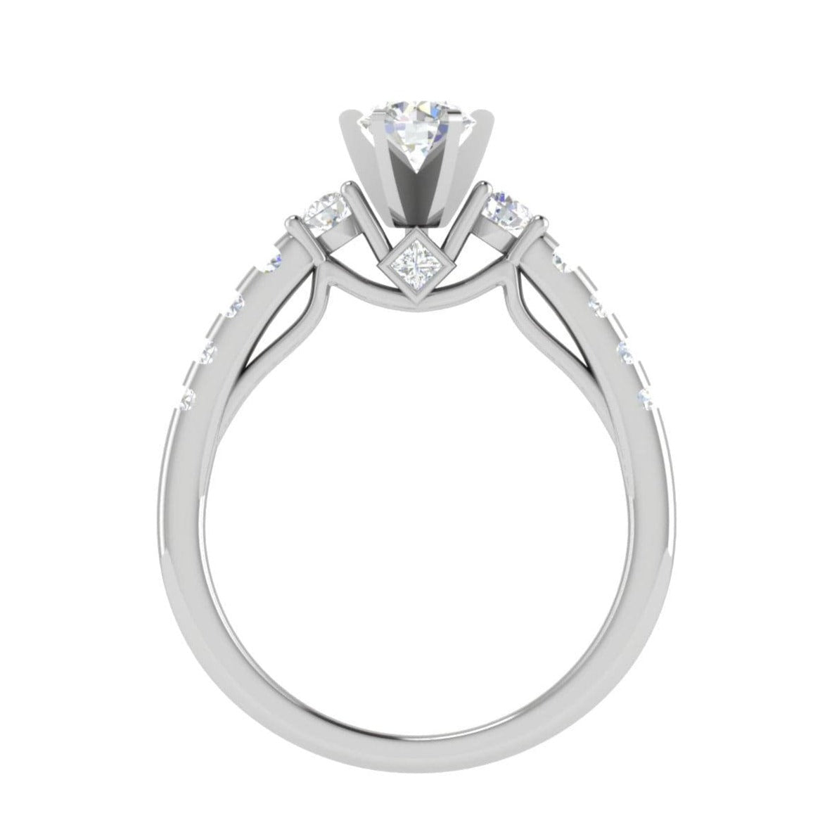 Jewelove™ Rings J VS / Women's Band only 50-Pointer Solitaire Platinum Shank Diamond Engagement Ring JL PT WB5964E-A