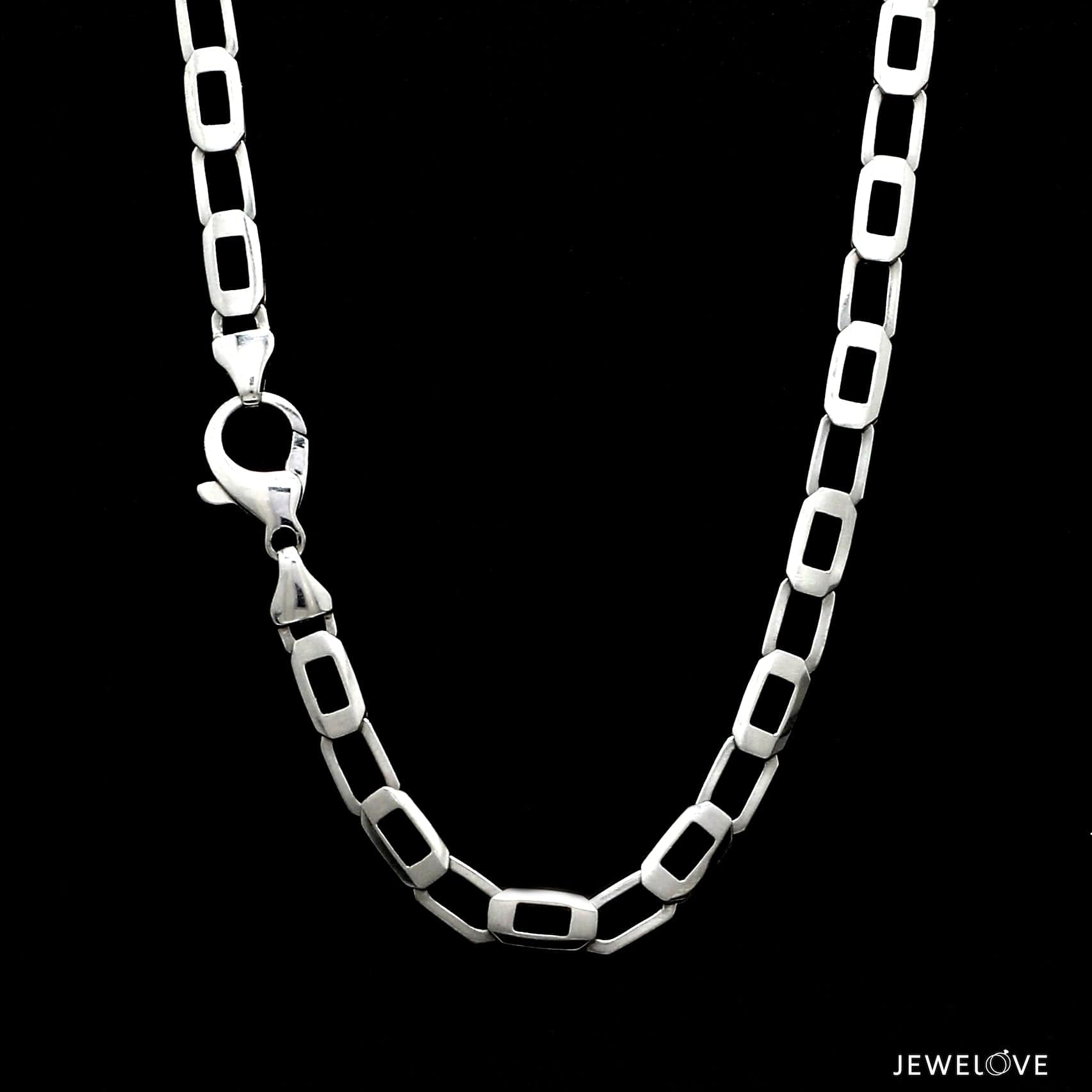 Jewelove™ Chains 5mm Platinum + 18K Rose Gold Double Side Chain for Men JL PT CH 1322