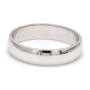 Jewelove™ Rings 5mm Single Diamond Platinum Love Bands JL PT 630