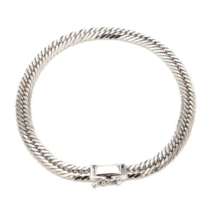 Jewelove™ Bangles & Bracelets 6mm Japanese Platinum Cuban Bracelet for Men JL PTB 1176-A