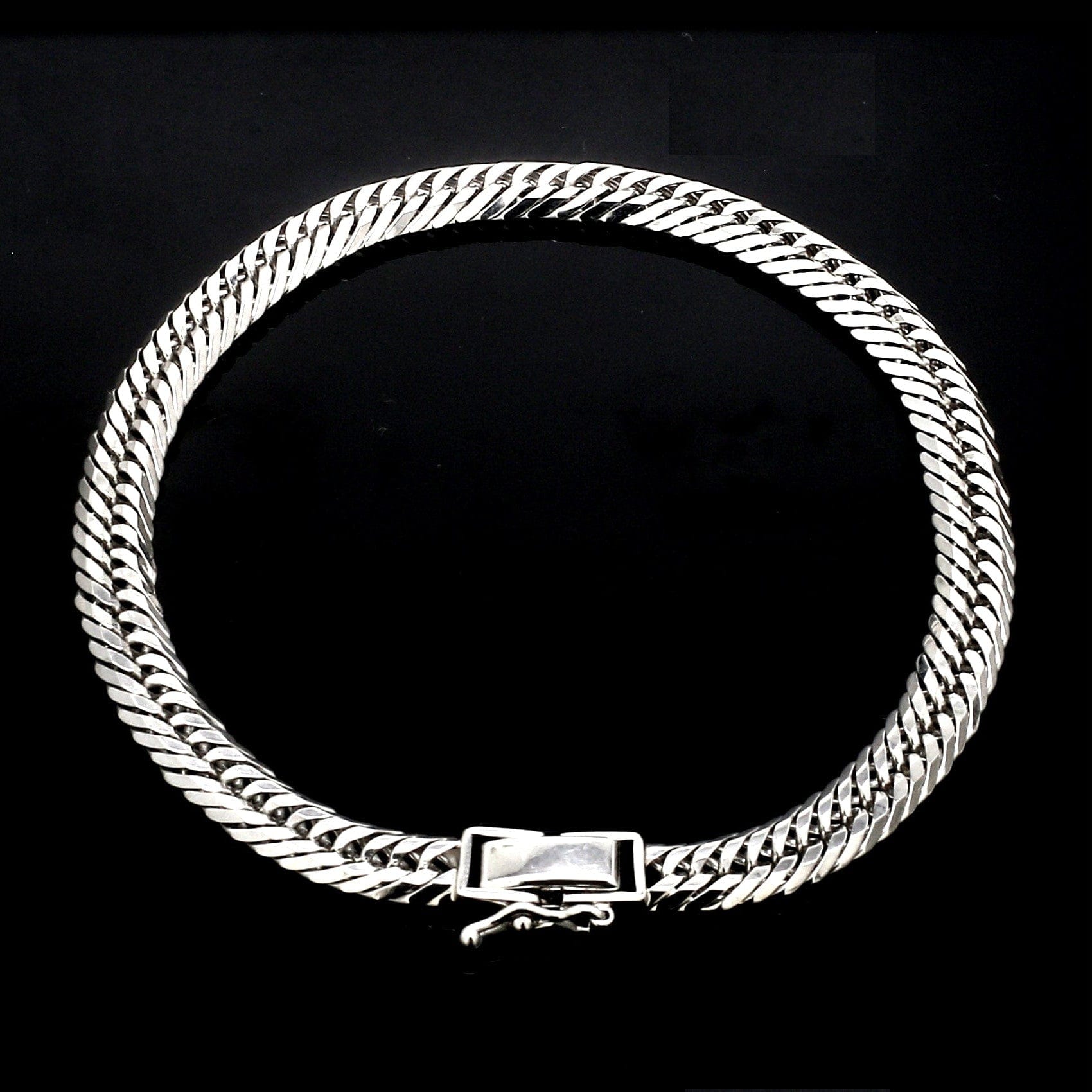 Jewelove™ Bangles & Bracelets 6mm Japanese Platinum Cuban Bracelet for Men JL PTB 1176-A