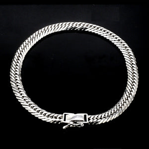 Jewelove™ Bangles & Bracelets 6mm Japanese Platinum Cuban Bracelet for Men JL PTB 1176-A