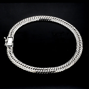 Jewelove™ Bangles & Bracelets 6mm Japanese Platinum Cuban Bracelet for Men JL PTB 1176-A